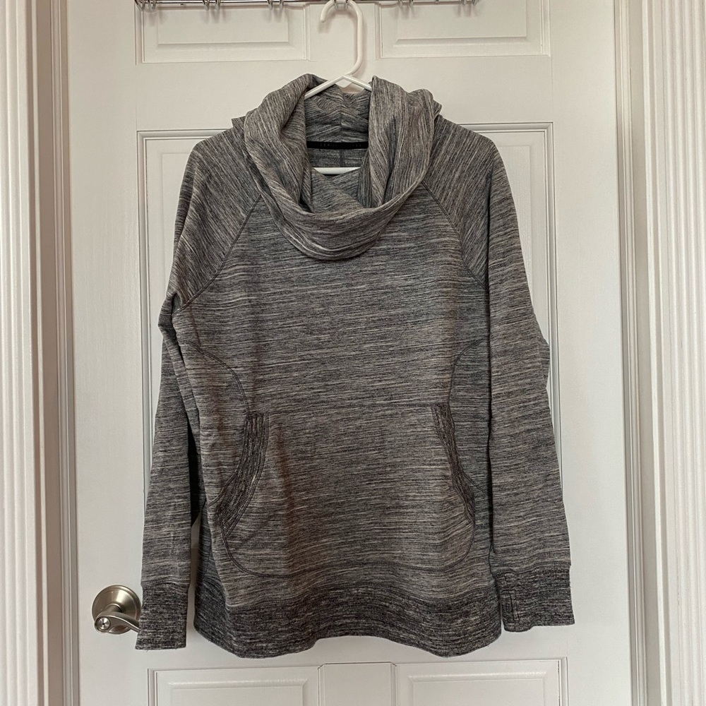 L.L. Bean Gray Cowl Neck Sweater with Relaxed Fit
